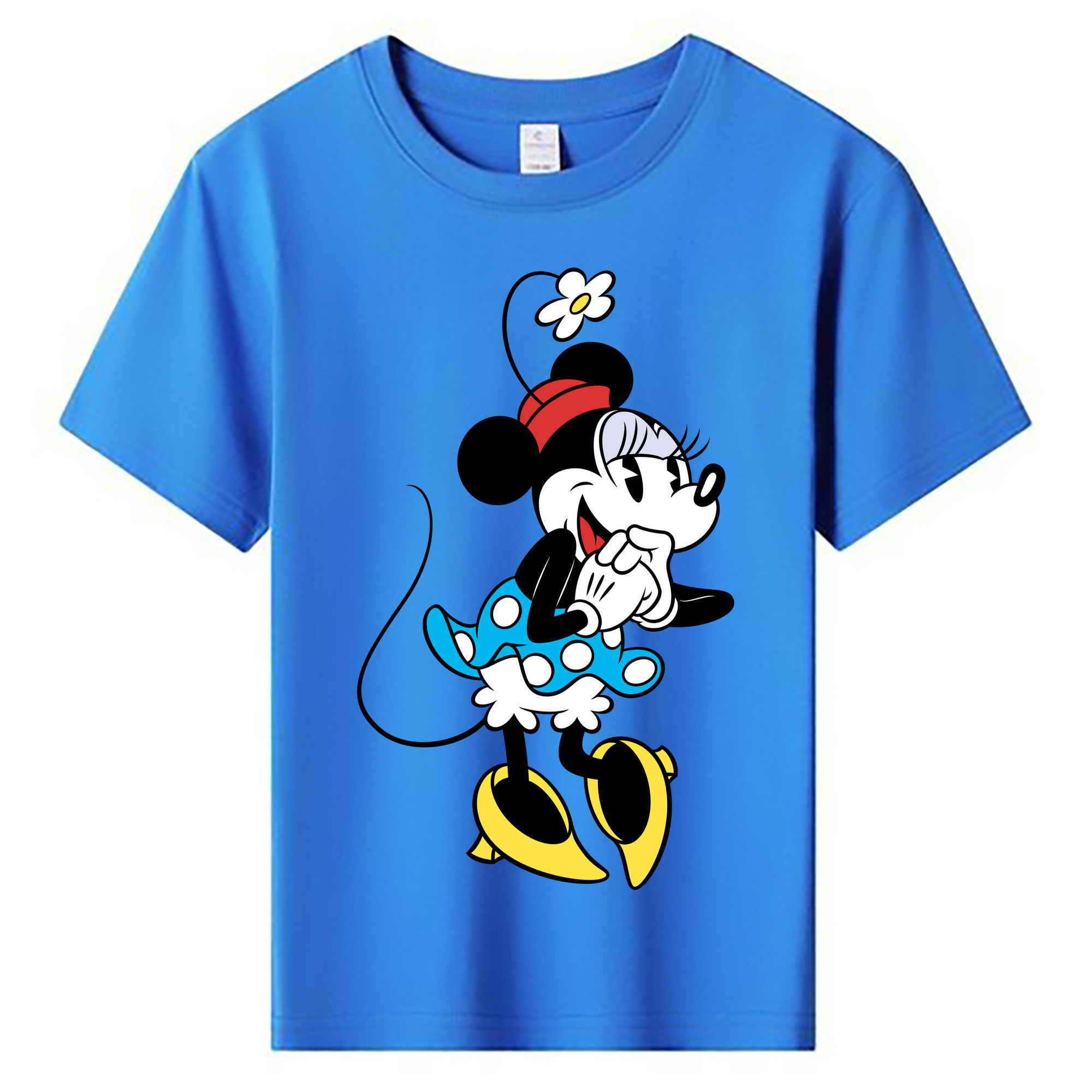 ミッキーマウス Mickey Mouse 綿100％キッズTシャツ（フロントプリント）